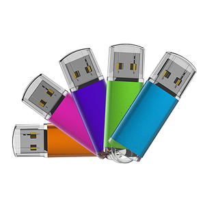 TOPESEL 5 paket 32GB USB 2.0 Flash sürücü bellek sopa başparmak sürücüler 5 karışık renkler siyah mavi yeni Metal ürün 128GB 512MB 4GB - Product Image 4