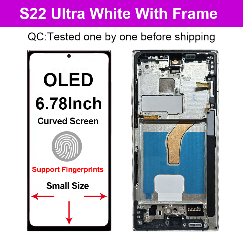 OLED.6.78 "สีขาวพร้อมกรอบ
