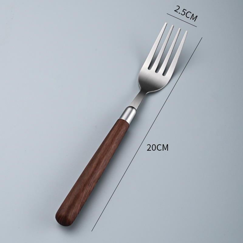 Imitation walnut wood fork
