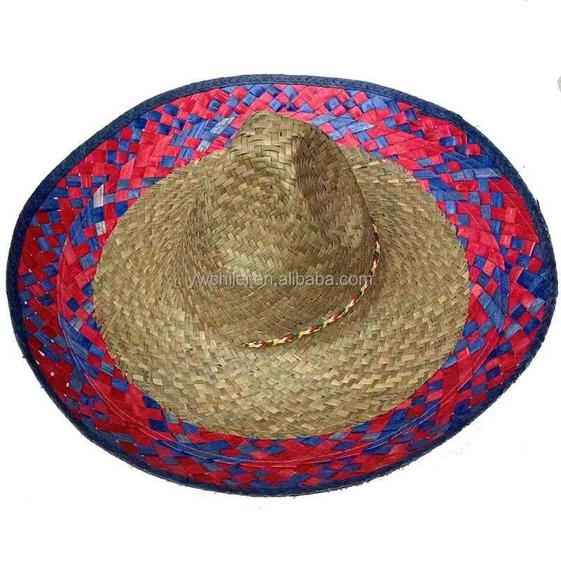 Cappello Sombrero di paglia messicano per adulti Serape Mariachi Costume messicano
