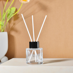 Luxury Essential Oil Aromatherapy Diffuser Bottle 50ml 100ml Empty Glass with Reed <strong>Perfume</strong> Sticks Screw Cap Sealing - Product Image 6