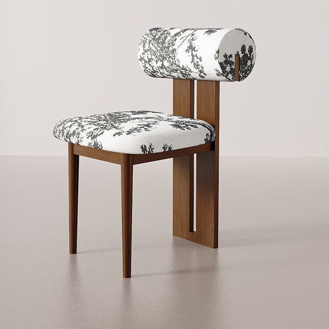 Waxberry velvet upholstery with walnut solid wood frame