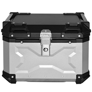 OEMアルミニウム合金トランク55Lオートバイテールボックス収納ボックス収納ボックスオートバイトップケース