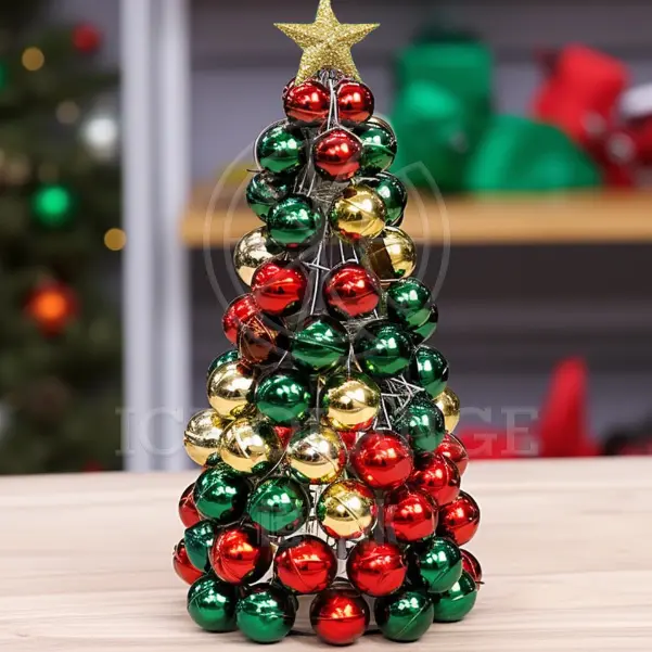 2024 Diy Kerstboom Hangen Met Belletjes Voor Tafeldecoratie Kerstfeest Decoratie Cadeau