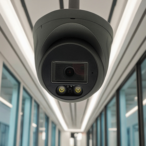 Sistema de cámara IP para interiores Visión nocturna Sensor CMOS Video de 4 canales Micrófono incorporado para monitoreo Compatible