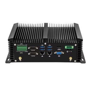 頑丈なファンレス産業用コンピューター6xRs232 COM 4Lan Core I7 8559U 8550UクワッドコアWin10 Linuxデスクトップ組み込みボックスGPIO HD VGA - Product Image 3