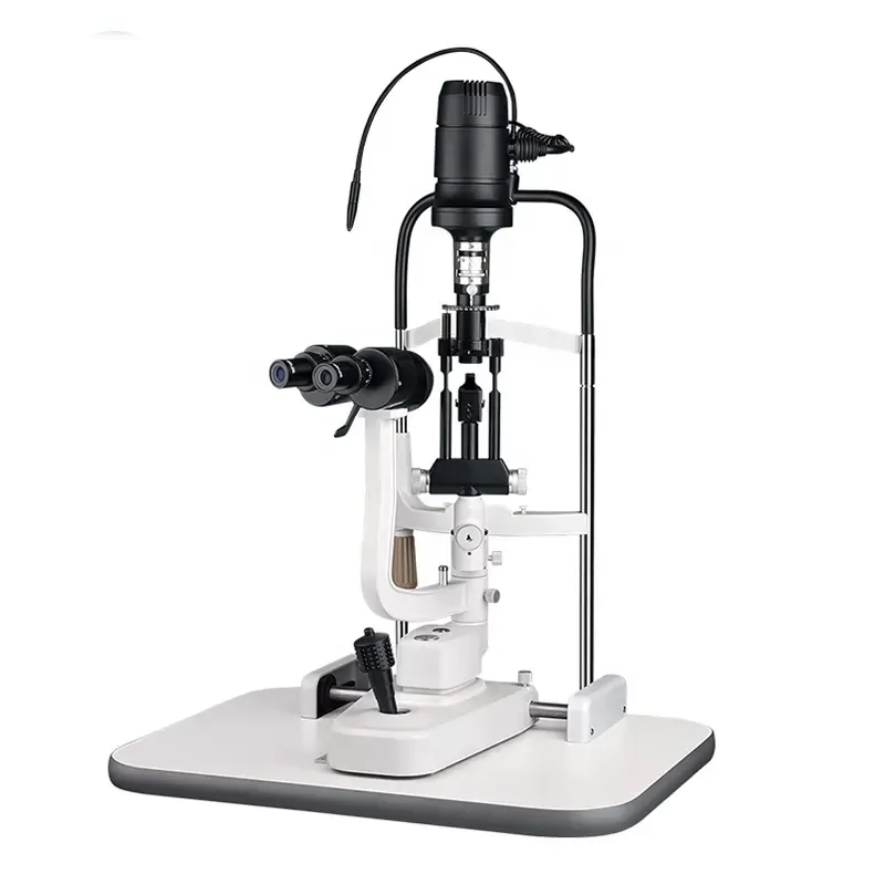 SY-V002 Oftalmología equipos microscopio oftálmico mesa eléctrica lámpara de hendidura