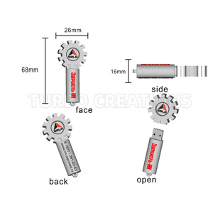3,0 флеш-накопители из ПВХ, с логотипом на заказ - Product Image 2
