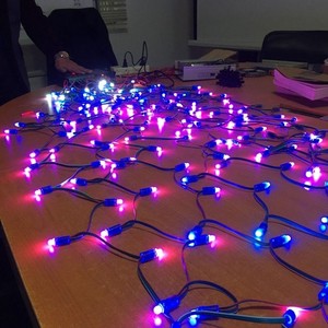 Módulo de píxeles LED rgb a todo color, 5v, 12mm, ws2811, 50 nodos/cadena para vacaciones/Navidad/Decoración de Festival - Product Image 1