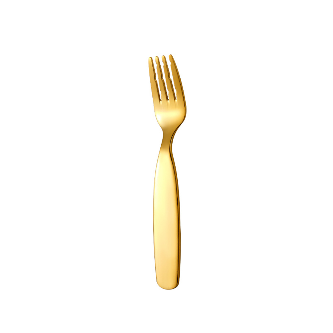 tenedor de oro
