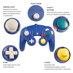 2PACK <strong>Gamecube</strong> <strong>Controller</strong> Classic Wired <strong>Controller</strong> Dual Motor for Nintendo <strong>Gamecube</strong> Console - Product Image 5