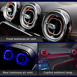 64 Colors <strong>LED</strong> <strong>6</strong>-pieces <strong>Kit</strong> for Mercedes Benz GLC-class X254 Ambient Light 4D Rotating Tweeter Luminous Air Vent - Product Image 5