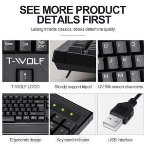 Hot Sale TF330 Wired <strong>Keyboard</strong> and <strong>Mouse</strong> Combo,optical USB <strong>Mouse</strong> and <strong>Keyboard</strong> for <strong>Computer</strong> Desktop Business Office Work - Product Image 5