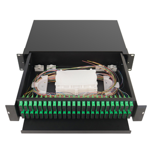 Marco de distribución de fibra óptica de 96 núcleos ODF 2U Panel de conexión de montaje en rack - Product Image 2