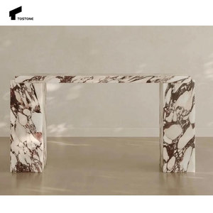Tostone nội thất đồ nội thất calacatta Viola đá cẩm thạch tự nhiên lối vào giao diện điều khiển bảng cho lối vào phòng khách nhà biệt thự trang trí - Product Image 2