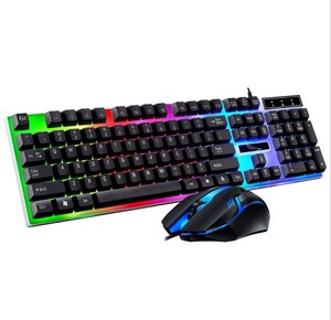 2025 nuevo juego de teclado y ratón con cable G21B, juego de teclado y ratón con sentido mecánico emisor de luz USB para ordenador Pc - Product Image 1