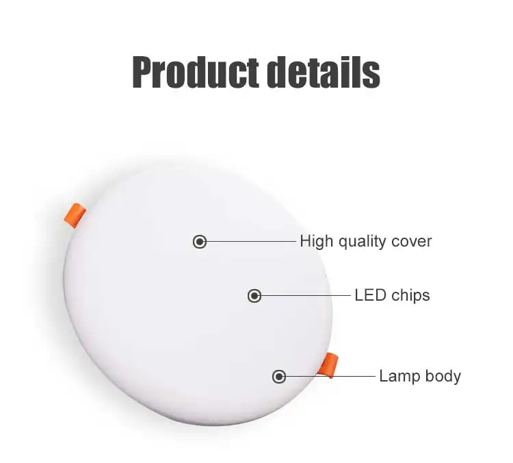 Round Square Surface Panel Light Ceiling Skd Frameless Bubble Wallwater Led Slim Flat Grille Panel Glass Led Light Panel LightPopular