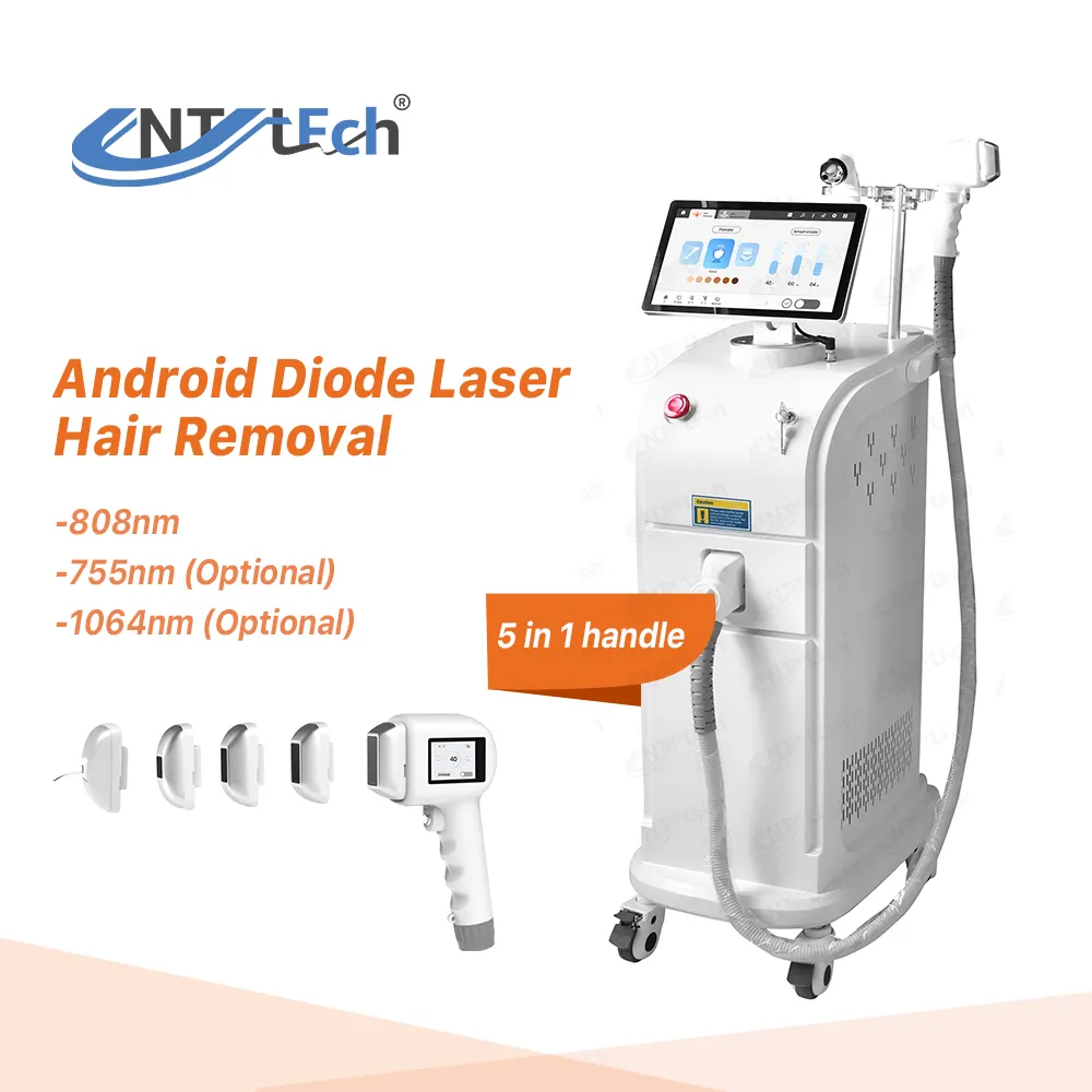Intelligent 808 755 1064 macro channel diode laser hair removal machine 808nm