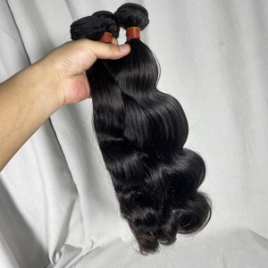 卸売生ブラジルヘアバンドルベンダー、生バージンキューティクルアラインヘアバンドル織り、二重描画安い人毛エクステンション - Product Image 6