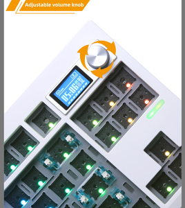 GMK87 Kit de teclado mecánico Teclado inalámbrico 87 teclas Teclado de computadora Compatible con Hotswap/2,4 Ghz/Tipo-C para Win/Mac - Product Image 2