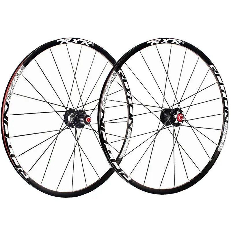 Conjunto de roda de bicicleta 26/27.5/29, pneus de bicicleta de montanha, conjunto de roda de 25mm, aro de carbono, clincher, pneu, aro 7-11s rodas
