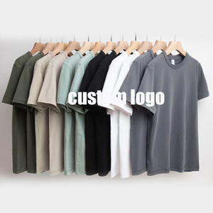 OEM/ODM Customized High Quality Unisex T-Shirt Drop Shoulder Streetwear Logo Print Blank Design Short Neck Custom T Shirt - Product Image 1