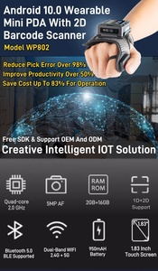 Portable Data Visible <strong>Android</strong> 10 <strong>PDA</strong> Handheld <strong>QR</strong> <strong>Code</strong> Reader Bluetooth WIFI Wearable Rugged Inventory Barcode <strong>Scanner</strong>
