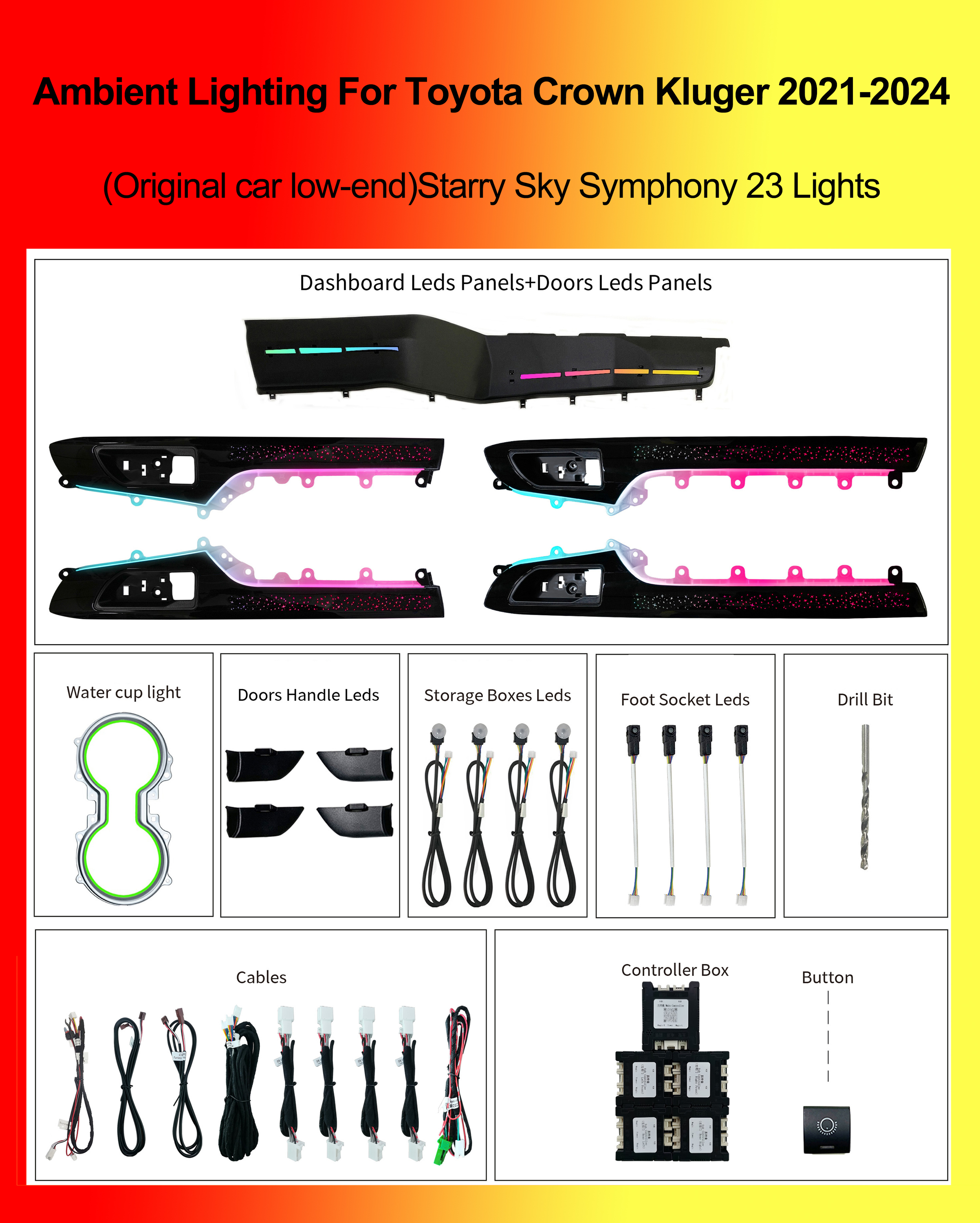 (Original car low-end)Starry Sky Symphony 23 Lights
