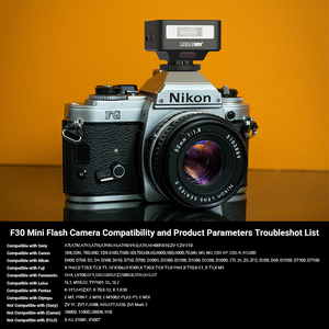 佳能尼康索尼富士理光Gr3 F30迷你相机闪光灯，带光学从触发器 - Product Image 4
