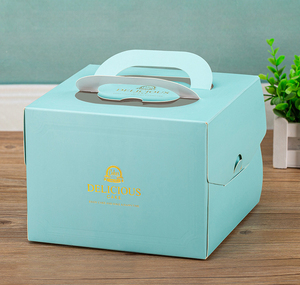 Sinh Thái Thân Thiện Với Thấp Moq Bán Buôn Giấy Bánh Hộp Với Xử Lý Bánh Sinh Nhật Bao Bì Hộp Với Cửa Sổ - Product Image 2