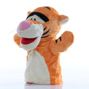 Özelleştirilebilir 23cm hayvan kukla karikatür peluş oyuncak bebek eğitim hayvan kukla oyun hikaye bebek peluş oyuncak