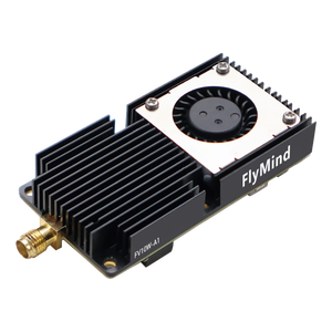 Flymind FPV VTX de alta potencia, salida de 10W, sistema de enfriamiento anti-sobrecalentamiento de entrada GND dual, diseño compacto de 68mm