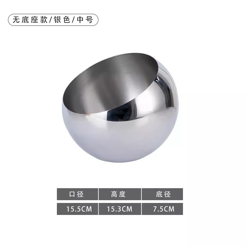 No base - Silver - Medium