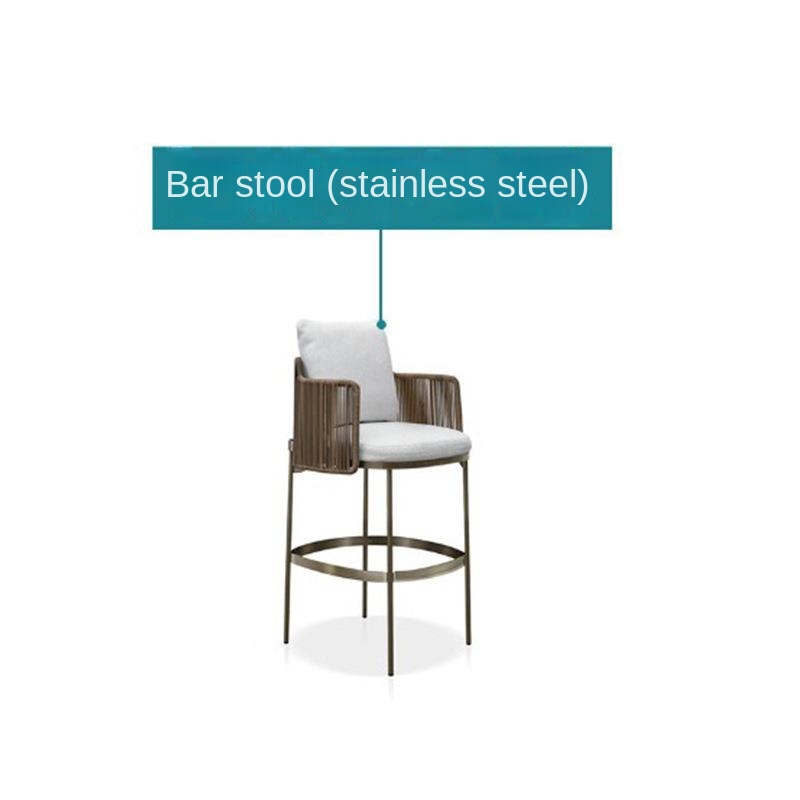 Chaise de bar (acier inoxydable)