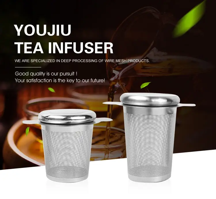 Thee-Infuser Bulk Groothandel Herbruikbare Losse Theeblad Steilere Zeef Roestvrijstalen Thee-Infuser Met Aangepast Logo