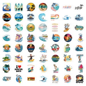 สติกเกอร์เซิร์ฟชายหาดฤดูร้อน55ชิ้นสติกเกอร์เซิร์ฟฮาวาย - Product Image 3