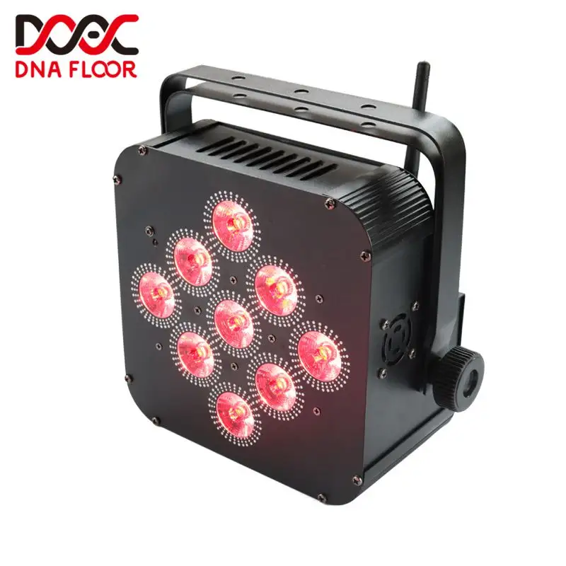 โรงงานราคา 9pcs 18W RGBWA 6in1 LED MINI PAR สามารถราคาสำหรับอุปกรณ์ DJ