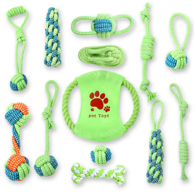 Toptancılar patlama Pet oyuncaklar pamuk halat Bite dayanıklı köpek diş çıkarma düğüm oyuncaklar köpek oyuncak seti