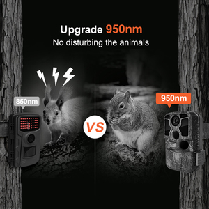 กล้องจับความร้อน Wi-Fi ใช้กลางแจ้งกล้องวิดีโอ4K IP66แบตเตอรี่8AA 48MP มองเห็นกลางคืนกล้องล่าสัตว์เพื่อความปลอดภัย - Product Image 5