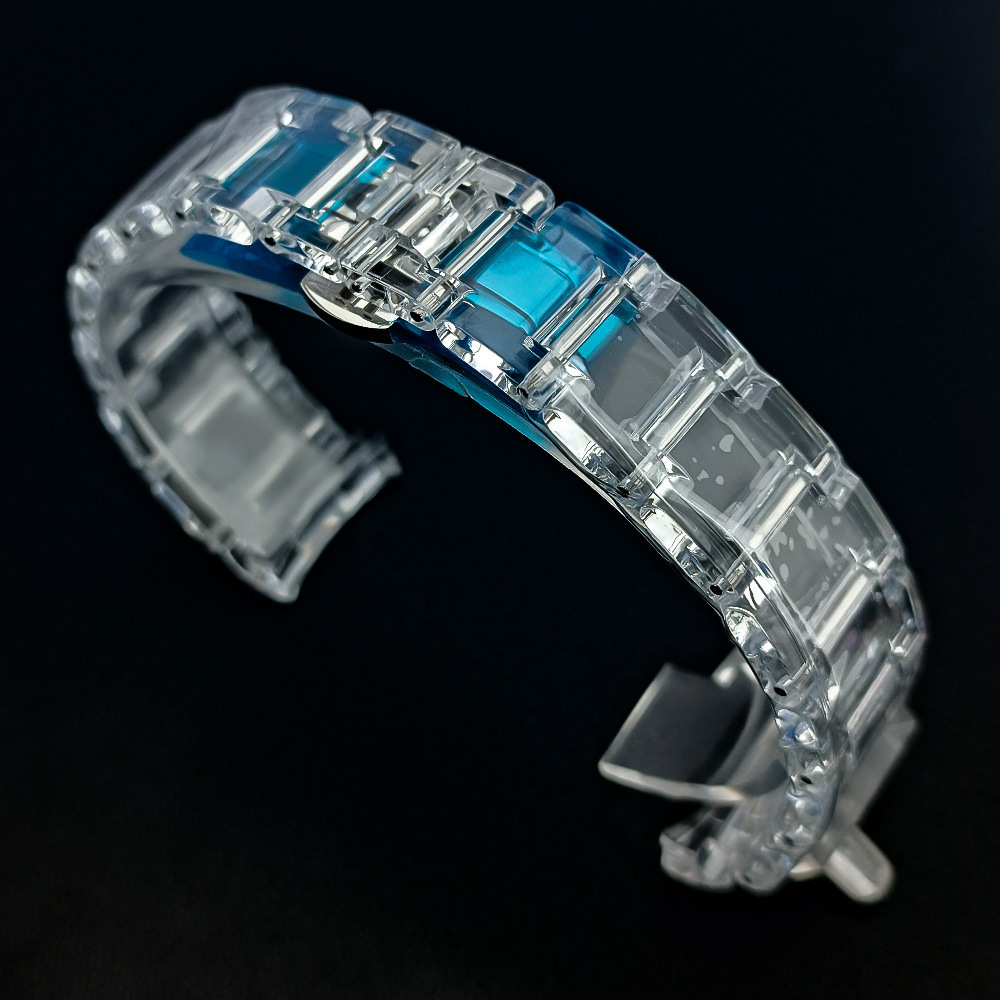 Bracelet transparent (boucle papillon)