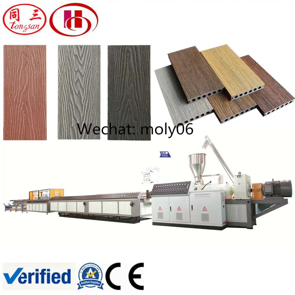 PP PE PVC di plastica di legno composito WPC pavimenti in piastrelle di linea che fa la macchina di produzione per esterno ed interno