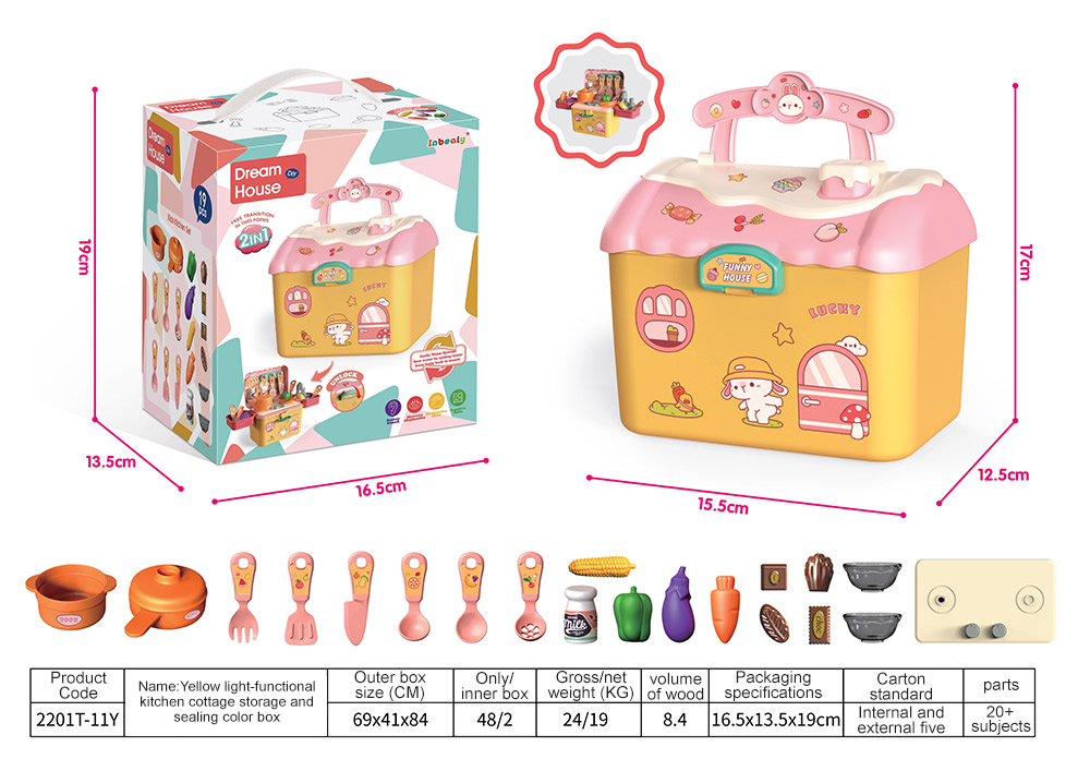 2201T-11Y Jaune-Cuisine thème + Luminaire