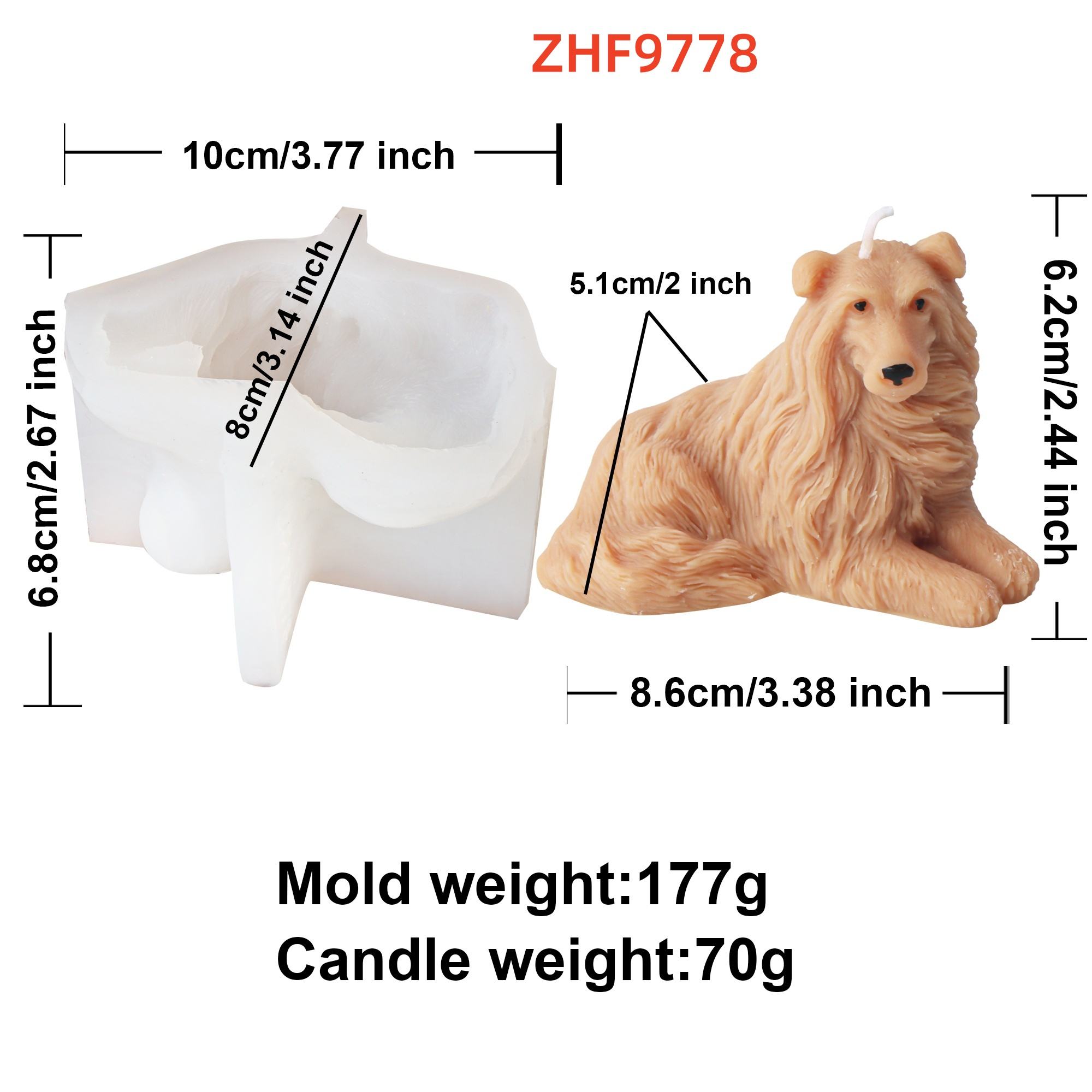 Dog Resin Soap Mold1