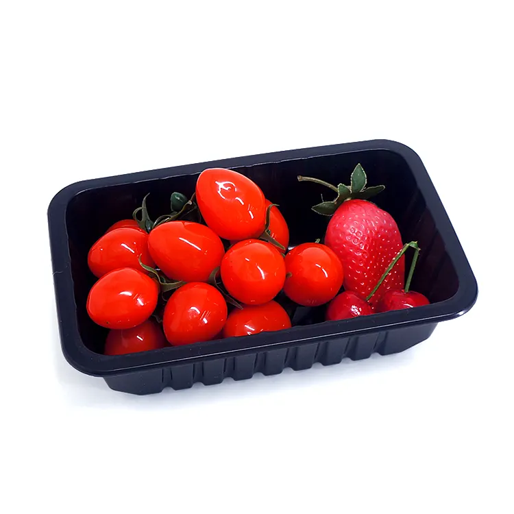 Wholesale Chicken Wings Legs Packaging Plastic Container For Keep Fresh Black Meat Beef Pork PP Tray