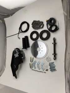 左サイドエンジンマウントキット4ストローク49ccガス自転車エンジン電動バイクモーター用 - Product Image 6
