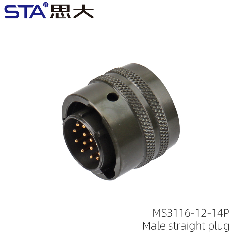 MS3116-12-14P Straight male plug 3116