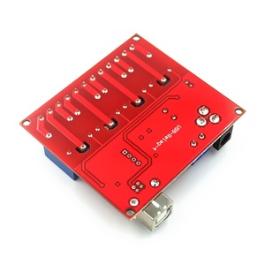 Interruptor de Control de relé USB de 4 canales, 5V, 12V, 24V, control de computadora programable para PC de hogar inteligente, controlador inteligente