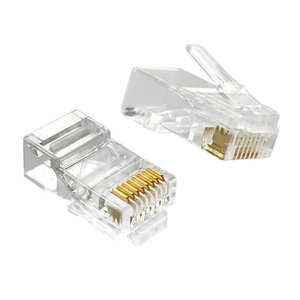 UTP RJ45 Cat6 Utp 8 p8c connettori presa Ethernet 8 Pin cavo di rete cat 6 passa attraverso la spina modulare RJ 45 - Product Image 2