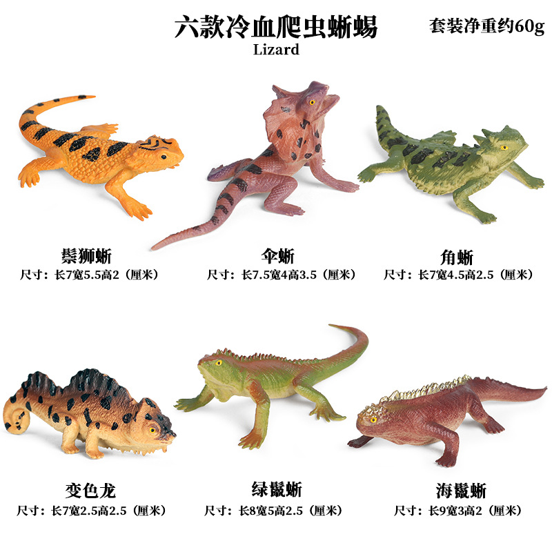 KZ Mini lagarto reptil de sangre fría (6 sets)