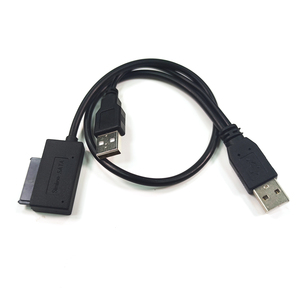 <strong>USB</strong> 2.0 to SATA 6 + 7 13 Pin <strong>USB</strong> to SATA Slimline Slim Cable Cord for Notebook External Hard Disk Drive HDD Caddy Notebook DVD - Product Image 2